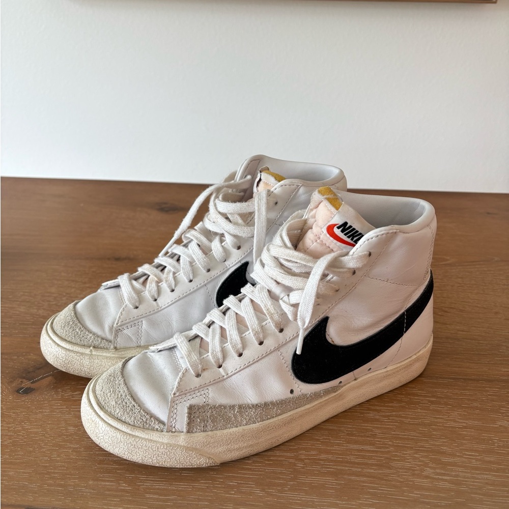 Nike White and Black Blazers